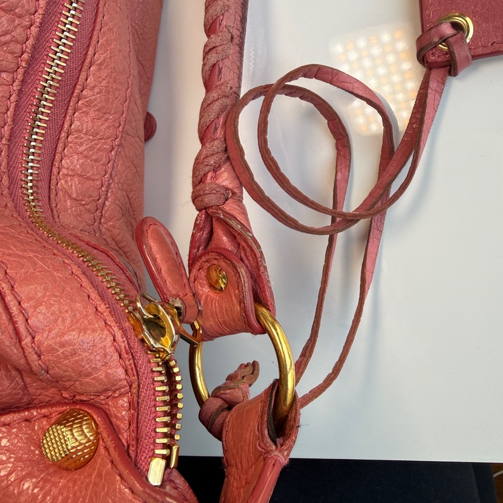 Balenciaga City Pink Leather Motorcycle bag - Picture 15 of 15